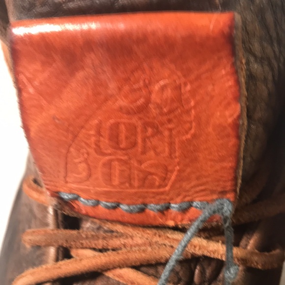 Satorisan Mens Designer Pebbled Leather Art To Wear Lace Up Rare Logo Ankle Boot main image 12